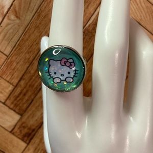 Custom Made stainless steel hello kitty ring